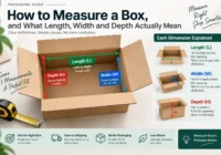 How to measure a packaging box