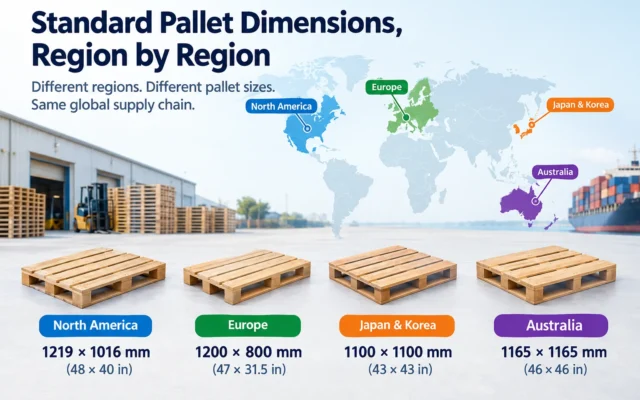 standard pallet dimensions region by region